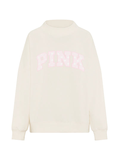 Oversized Mock-Neck Sweatshirt