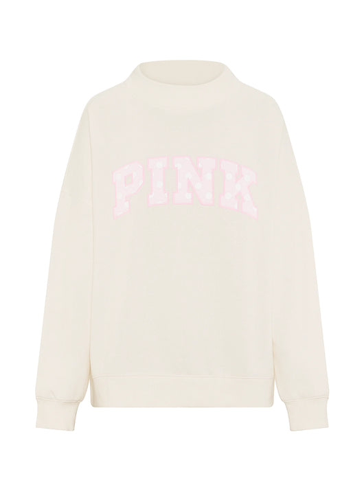 Oversized Mock-Neck Sweatshirt