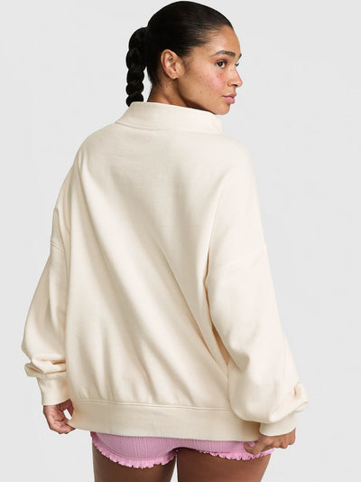 Oversized Mock-Neck Sweatshirt