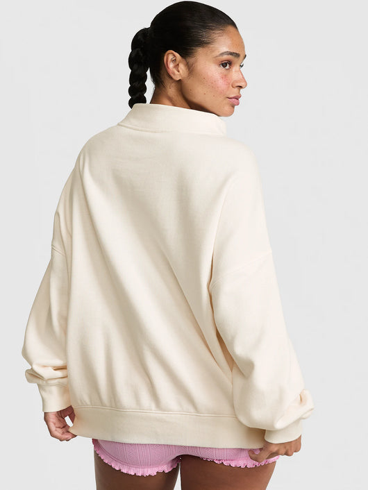 Oversized Mock-Neck Sweatshirt