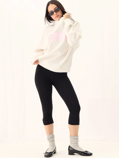 Oversized Mock-Neck Sweatshirt