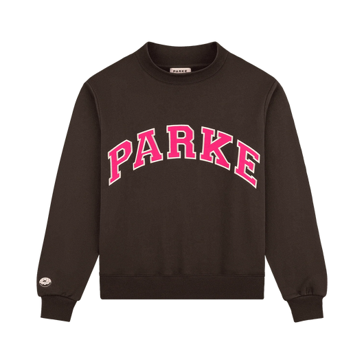 Espresso and Pink Heritage Pullover