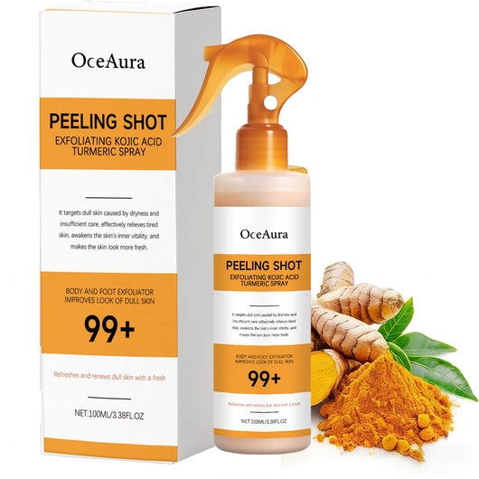 Body Keratin Care Kojic Acid Turmeric Spray Gently Exfoliating Peeling Solution Nourishing Hydrating Skin Care All Skin Types