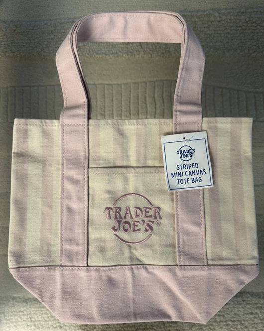 Striped Canvas Mini Tote Set of 4 Summer 2026