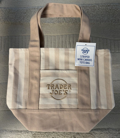 Striped Canvas Mini Tote Set of 4 Summer 2026