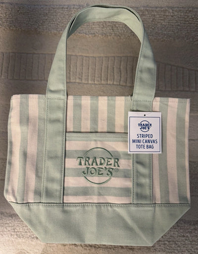Striped Canvas Mini Tote Set of 4 Summer 2026