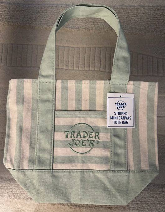 Striped Canvas Mini Tote Set of 4 Summer 2026